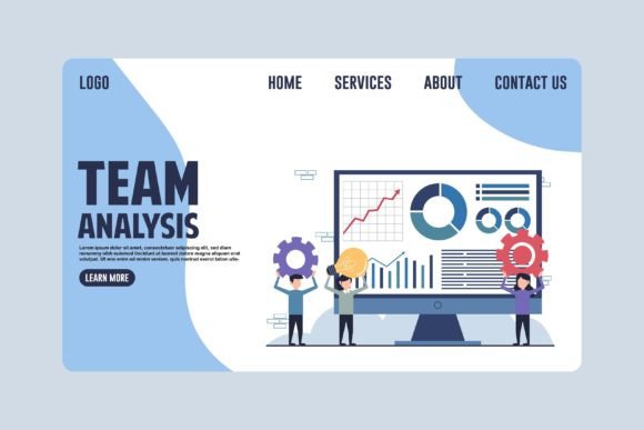 Download Professional Team Analysis Landing Page - Premium Resources