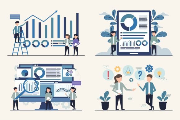 Download Business Teamwork and Data Analysis Set - Analysis Collection