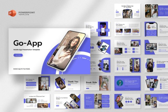 Download Go - Mobile App PowerPoint Template - Powerpoint Collection