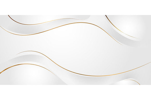 Download Abstract White Dynamic Waves Gold Line - Abstract Collection