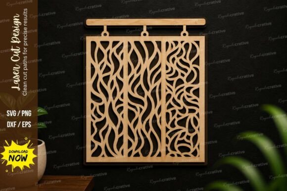 Download Abstract Hanging Panel SVG Modern Laser - Abstract Collection