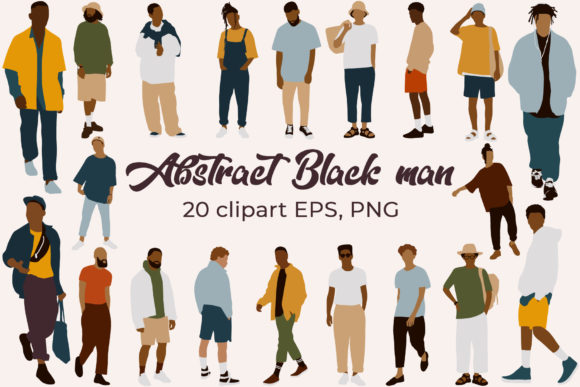 Download Black Man Clipart. Abstract People - Abstract Collection